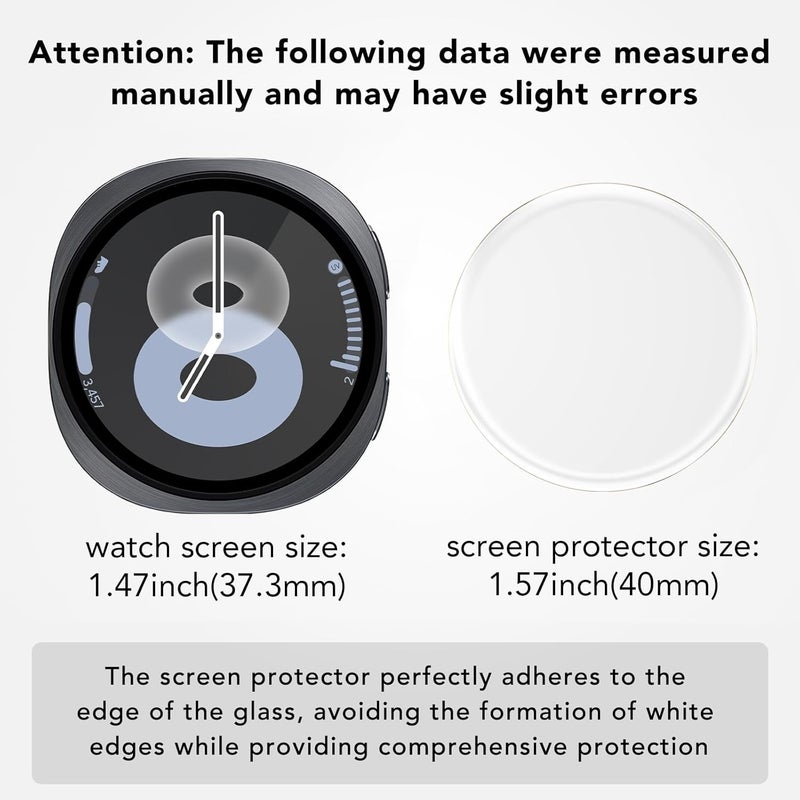 SPGUARD 4 Pack for Samsung Galaxy Watch 8 Screen Protector 44mm Tempered Glass Clear Film Anti Scratch Bubble Free Compatible with Galaxy Watch8 44mm(NOT for Others Models) - Image 5